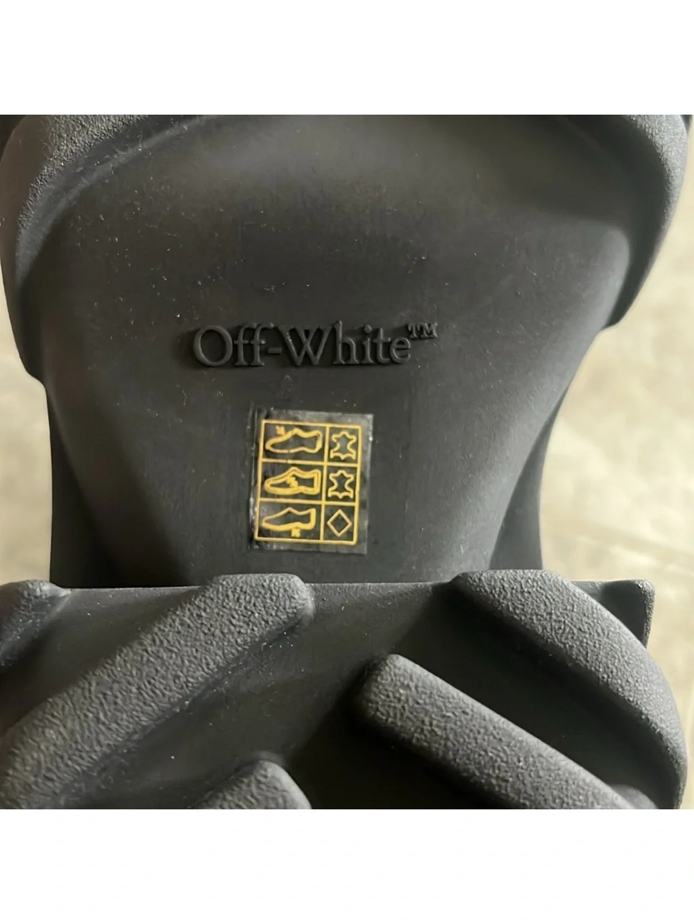 Off-White Men’s Exploration Derby Lug Sole Shoes in Black, NWT, Size 43